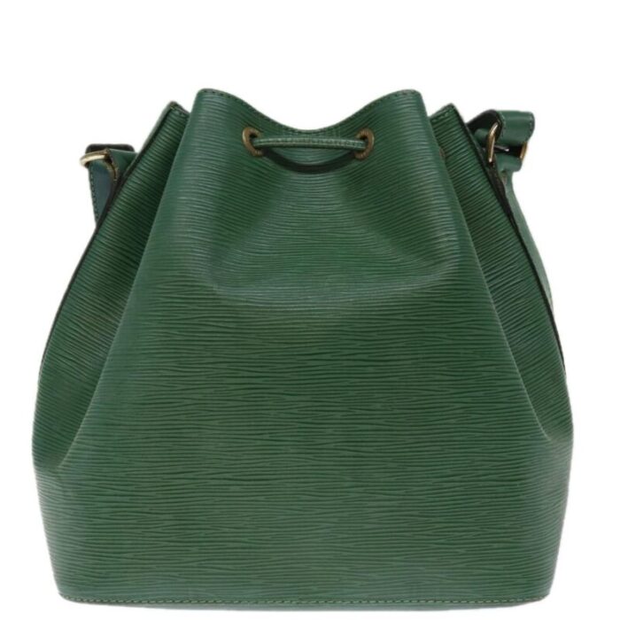 louis vuitton epi petit noe shoulder bag green m44104 lv auth 75947 7916