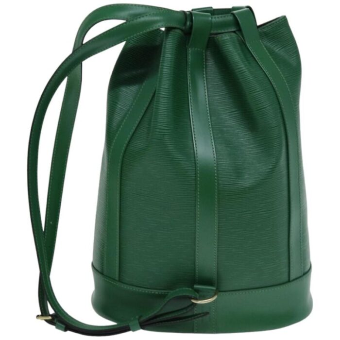 louis vuitton epi randonnee pm shoulder bag green m52354 lv auth 75275 3147