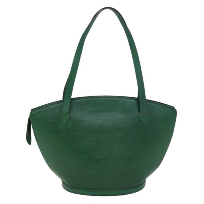 louis vuitton epi saint jacques shopping shoulder bag green m52264 lv auth 76074 4306