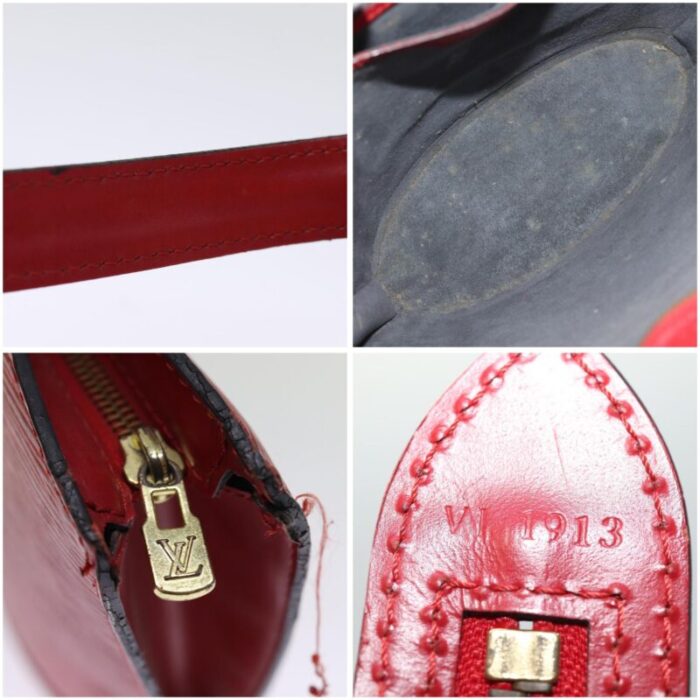 louis vuitton epi saint jacques shoulder bag red m52277 lv auth 76530 4788