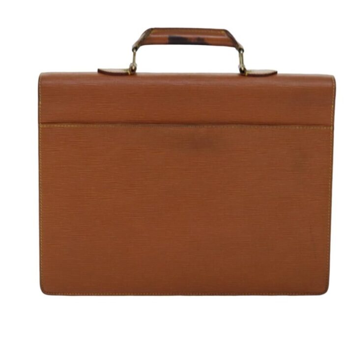 louis vuitton epi serviette conseiller briefcase brown m54423 lv auth 77227 1950