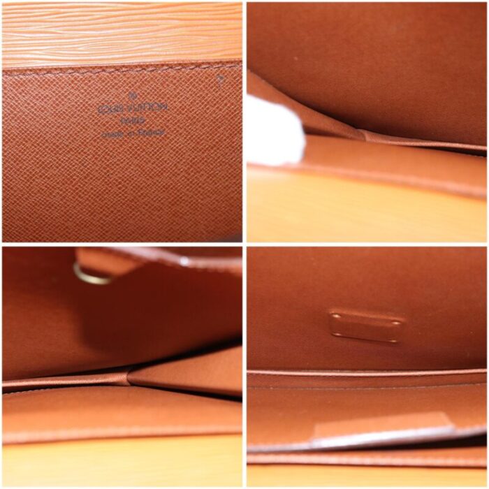 louis vuitton epi serviette conseiller briefcase brown m54423 lv auth 77227 8318