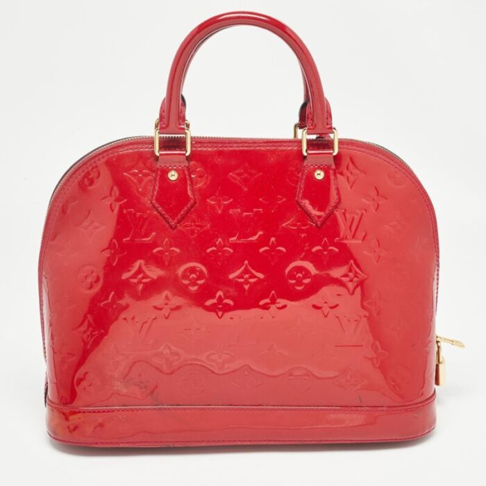 louis vuitton indian rose monogram vernis alma pm bag 2926