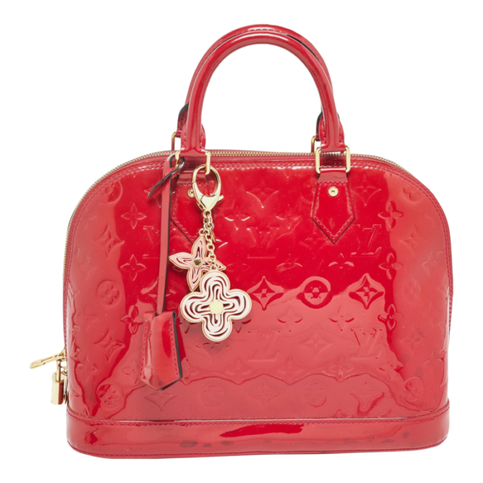 louis vuitton indian rose monogram vernis alma pm bag 6365