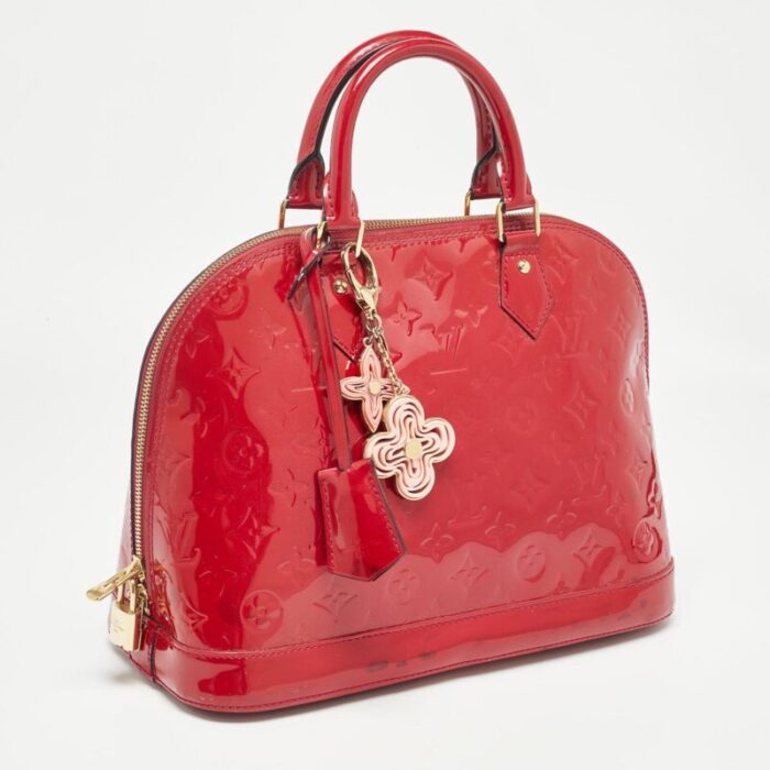 louis vuitton indian rose monogram vernis alma pm bag 7913