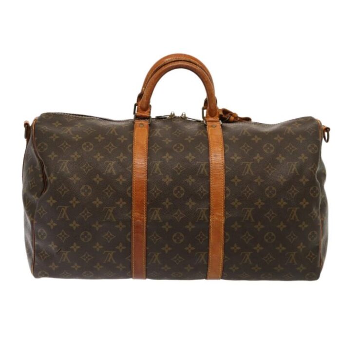 louis vuitton monogram keepall bandouliere 50 boston bag m41416 lv auth 75790 5938