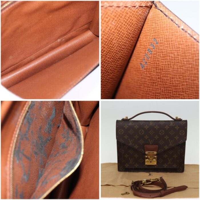 louis vuitton monogram monceau 28 hand bag 2way m51185 lv auth 75725 0523