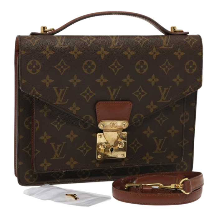 louis vuitton monogram monceau 28 hand bag 2way m51185 lv auth 75725 8567