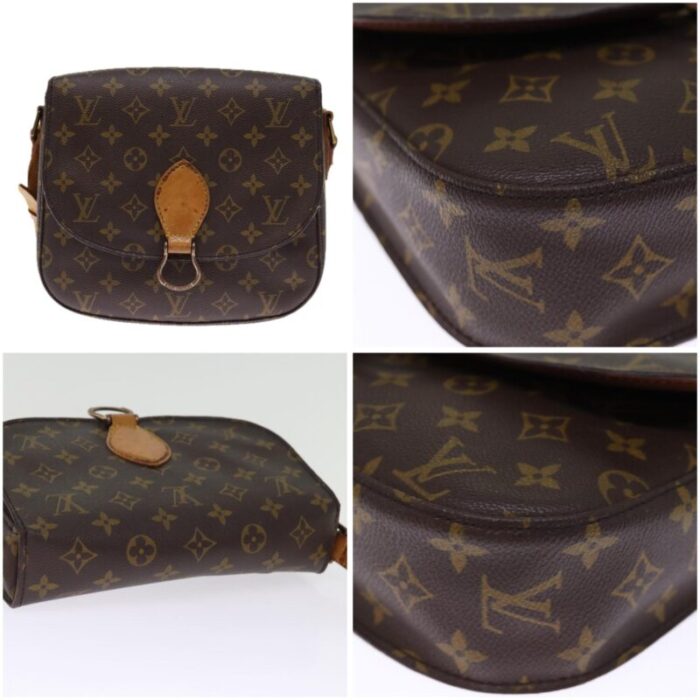 louis vuitton monogram saint cloud gm shoulder bag m51242 lv auth 75720 7740