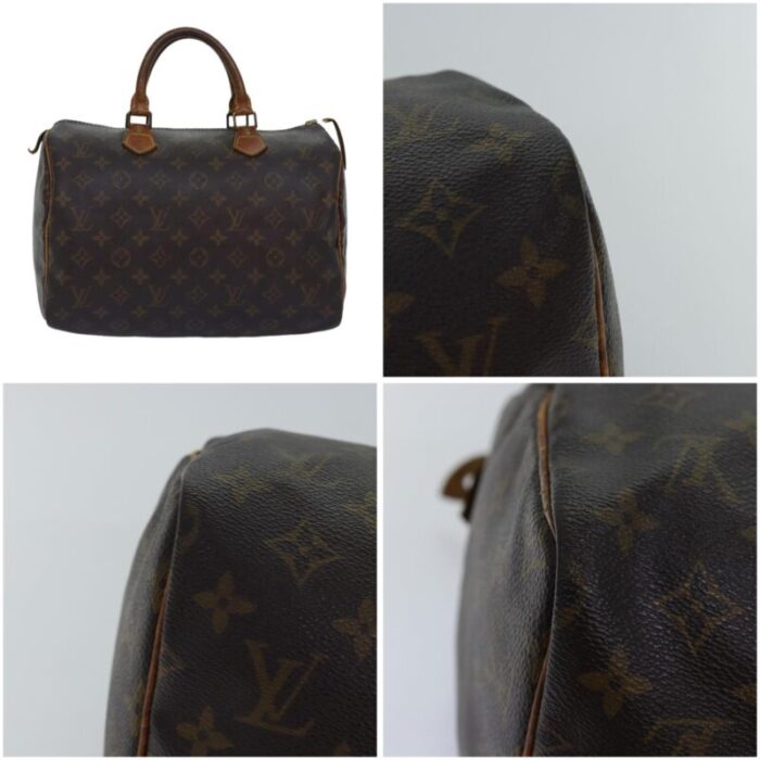 louis vuitton monogram speedy 30 hand bag m41526 lv auth 76057 0859