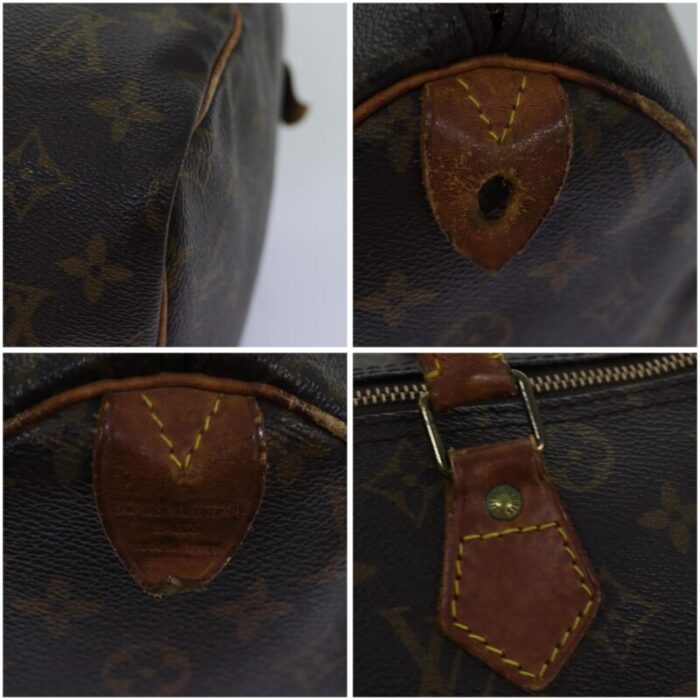 louis vuitton monogram speedy 30 hand bag m41526 lv auth 76057 1421