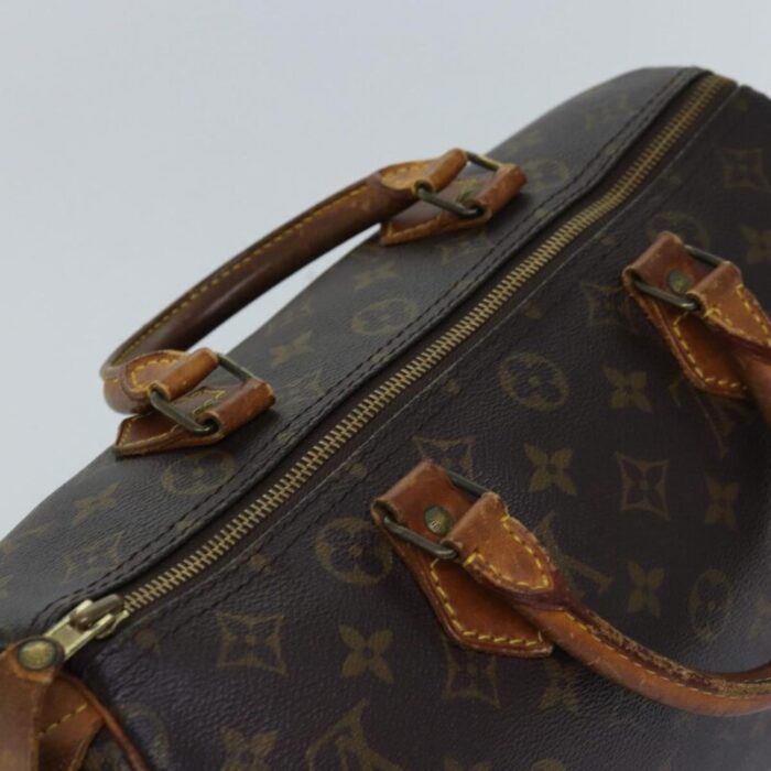 louis vuitton monogram speedy 30 hand bag m41526 lv auth 76057 7577