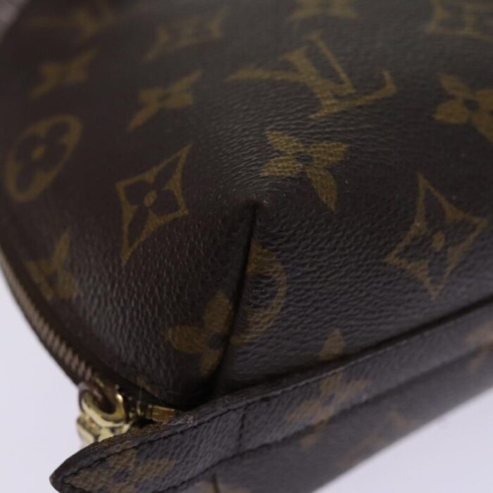 louis vuitton monogram trousse demi ronde cosmetic pouch m47520 lv auth 76931 1209