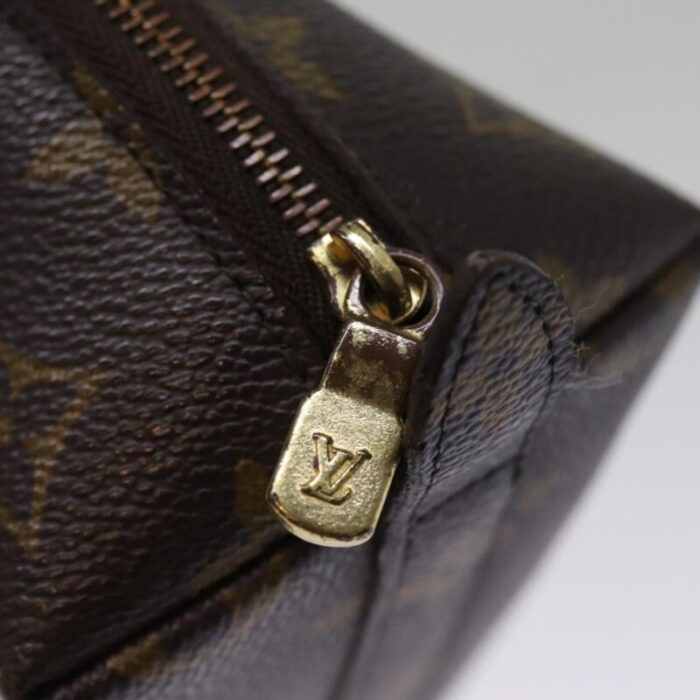 louis vuitton monogram trousse demi ronde cosmetic pouch m47520 lv auth 76931 1991