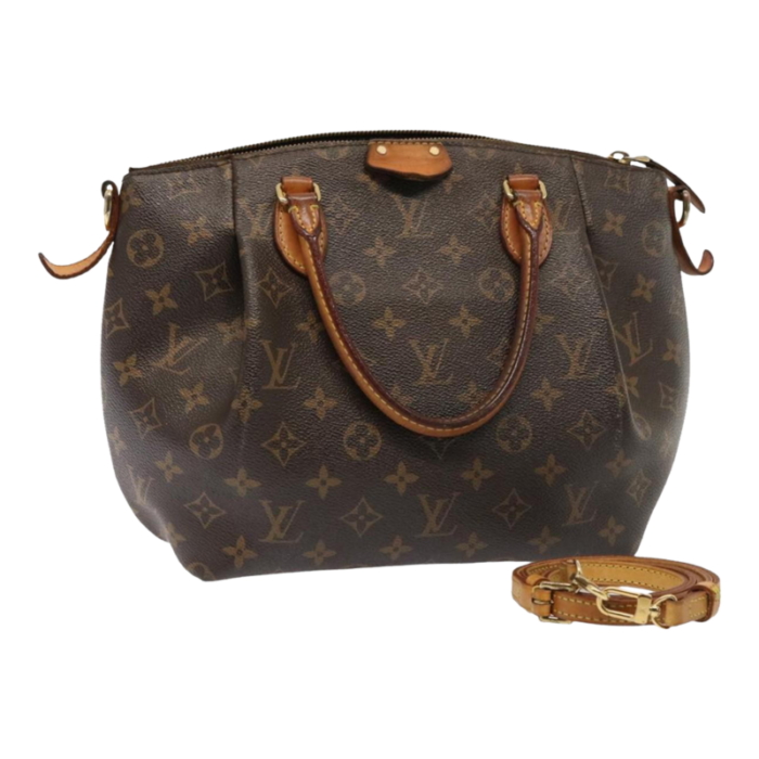 louis vuitton monogram turen pm hand bag 2way m48813 lv auth 75208 0241