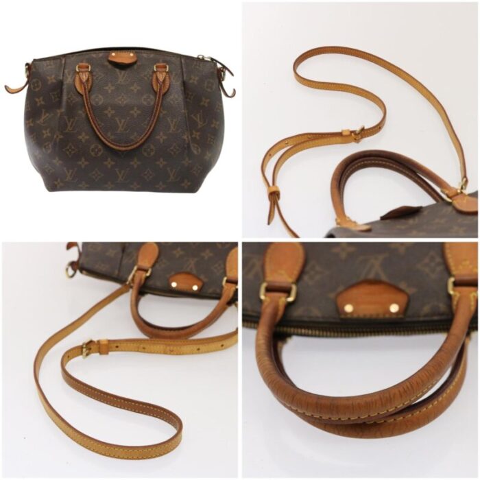 louis vuitton monogram turen pm hand bag 2way m48813 lv auth 75208 6765