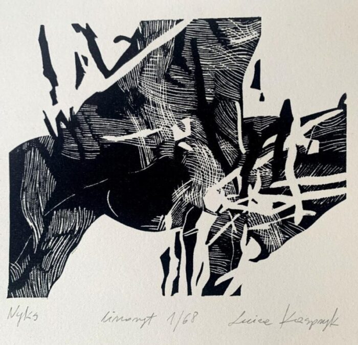 luiza kasprzyk nyx 2023 linocut 9304