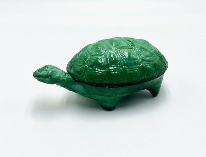 malachite glass turtle jewellery box from kurt schlevogt 1970s 1