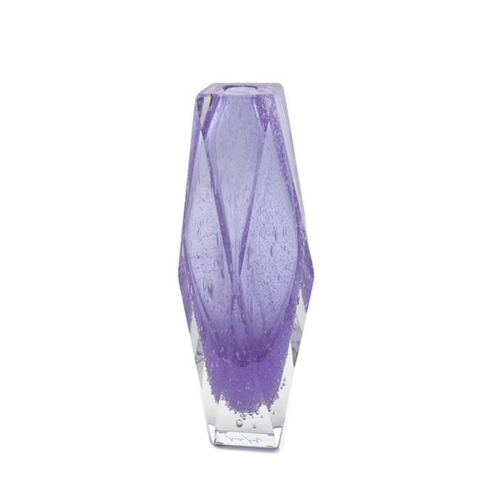 medium san marco murano glass vase by alessandro mandruzzato 2