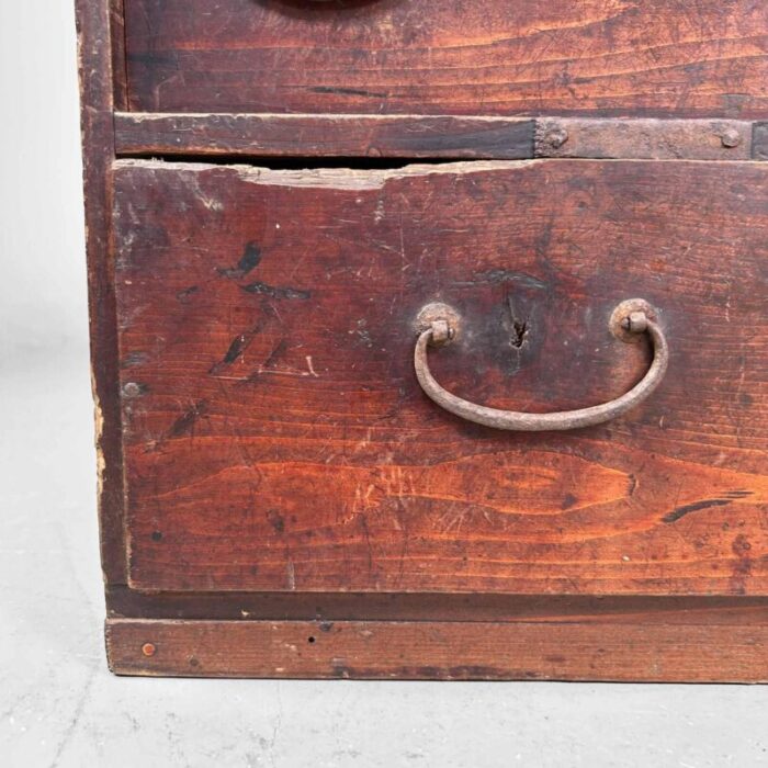 meiji period traditional japanese tansu storage chest 1890s 1045