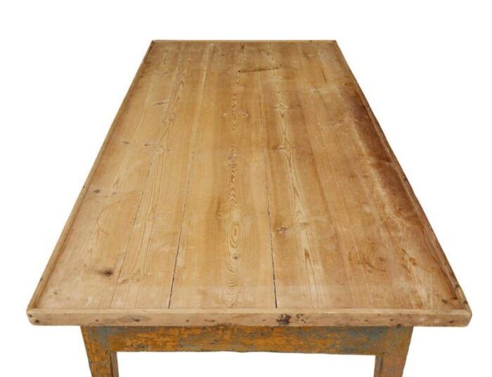 mid 19th century swedish pine bakers table 0867