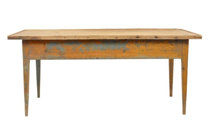 mid 19th century swedish pine bakers table 5946