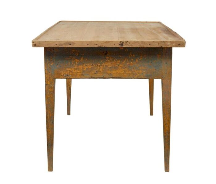 mid 19th century swedish pine bakers table 9006