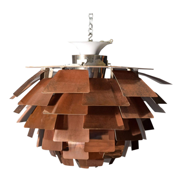 mid 20th century poul henningsen artichoke chandelier 8466