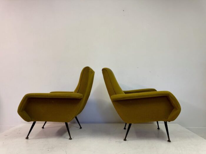 mid century armchairs 1960s set of 2 3044