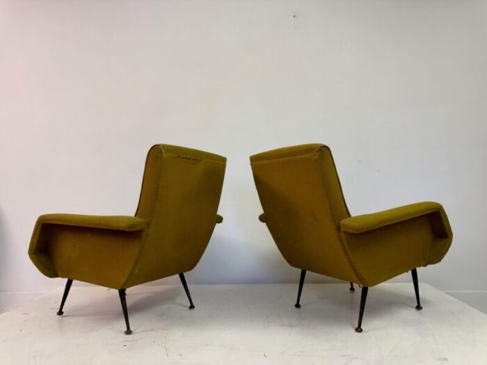 mid century armchairs 1960s set of 2 5540