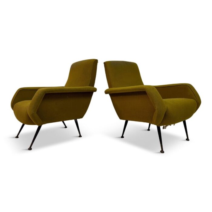 mid century armchairs 1960s set of 2 9214