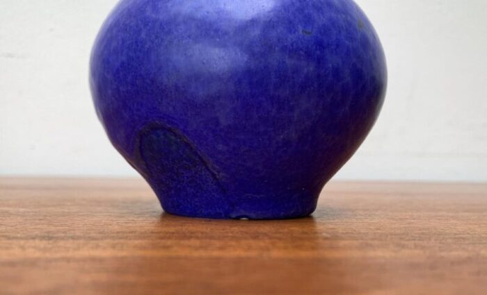 mid century blue minimalist vase 6