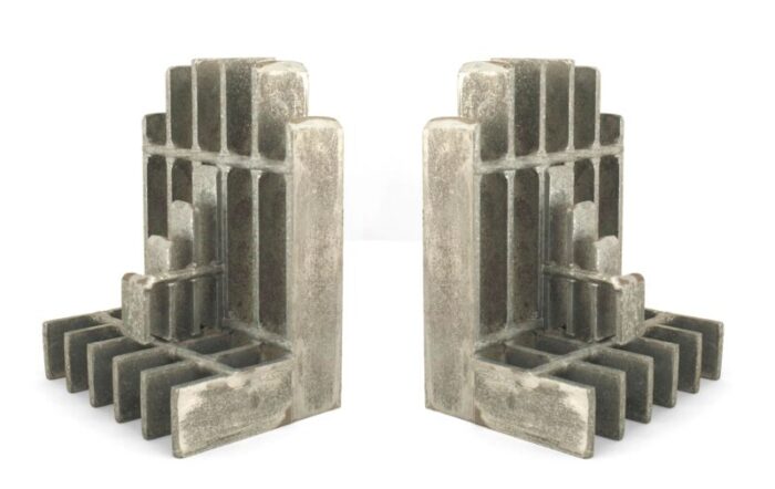 mid century brutalist bookends a pair 2710