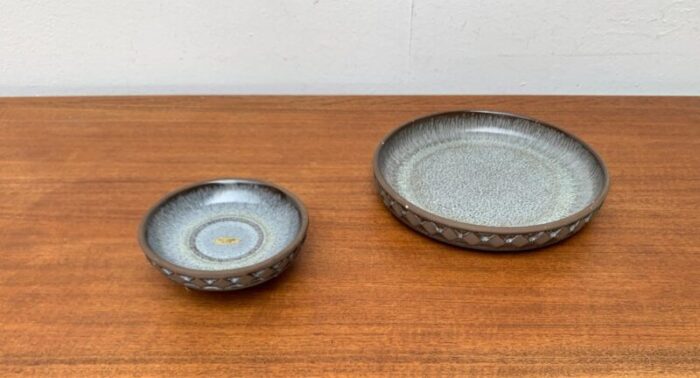 mid century danish studio pottery bowls from frank keramik 1960s set of 2 17 1