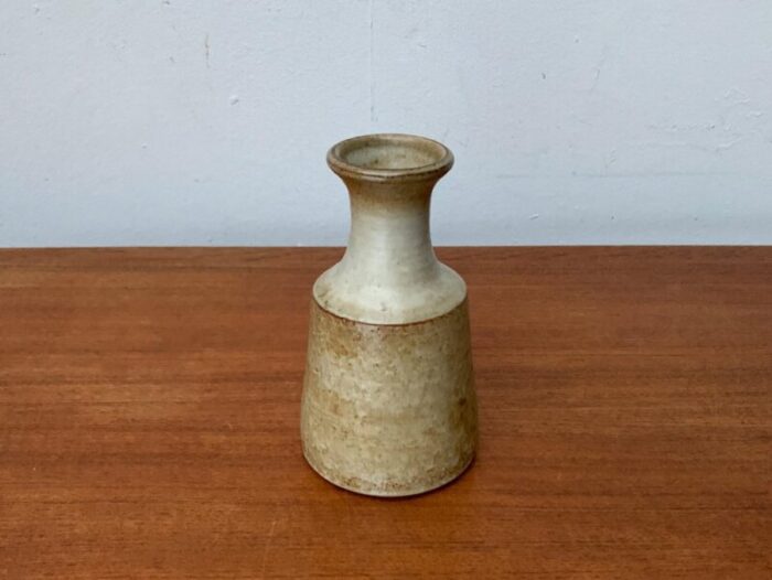 mid century danish studio pottery minimalist vase from soholm 1960s 2