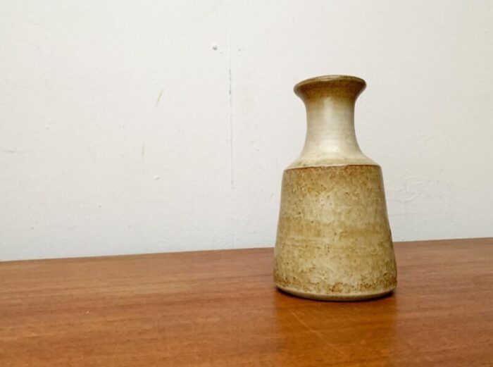 mid century danish studio pottery minimalist vase from soholm 1960s 9