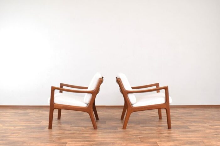 mid century danish teak lounge chairs by ole wanscher for cado 1960s set of 2 0675