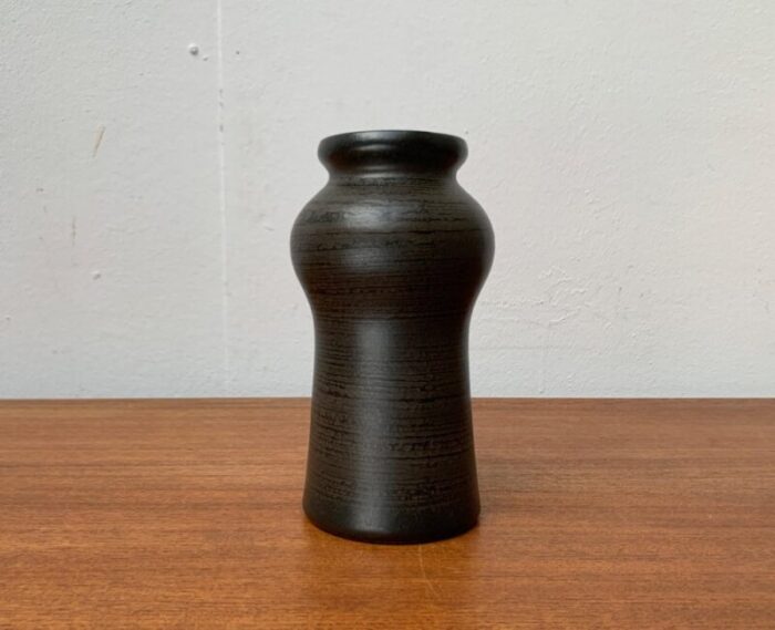 mid century eastern german gdr pottery vase from strehla keramik 1960s 1