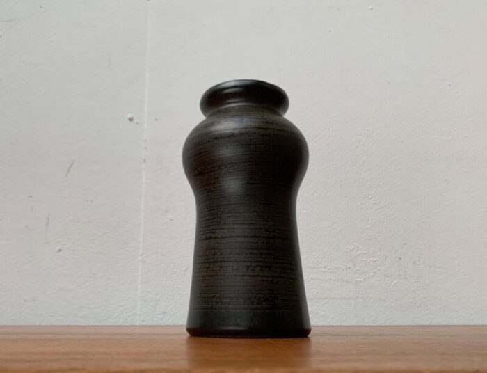 mid century eastern german gdr pottery vase from strehla keramik 1960s 11