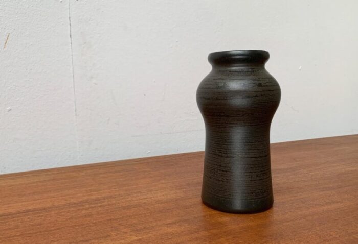 mid century eastern german gdr pottery vase from strehla keramik 1960s 9