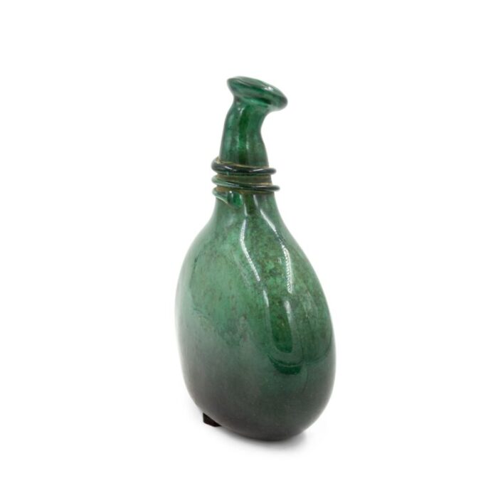 mid century italian murano blown glass flask 0604