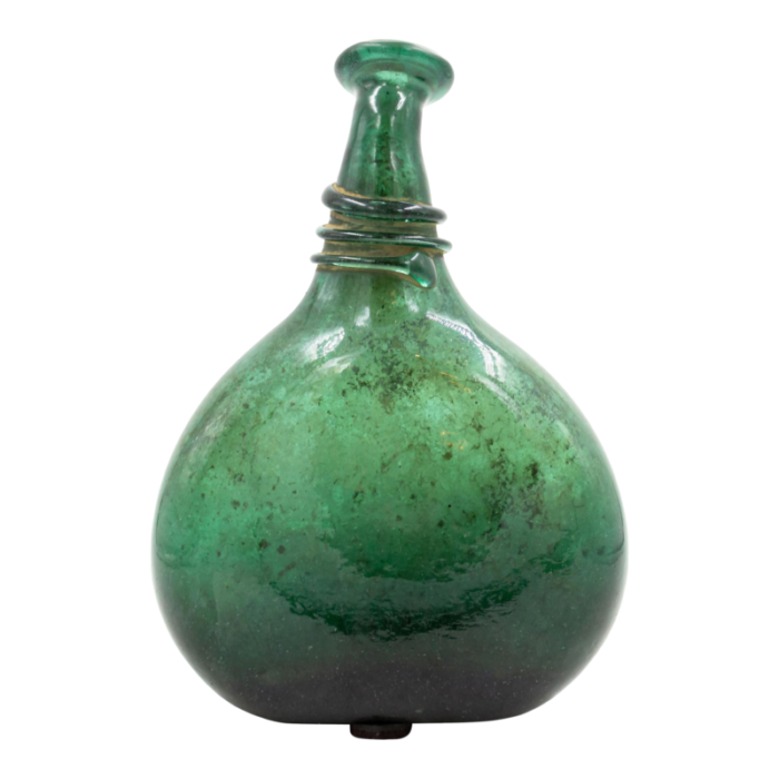 mid century italian murano blown glass flask 3252