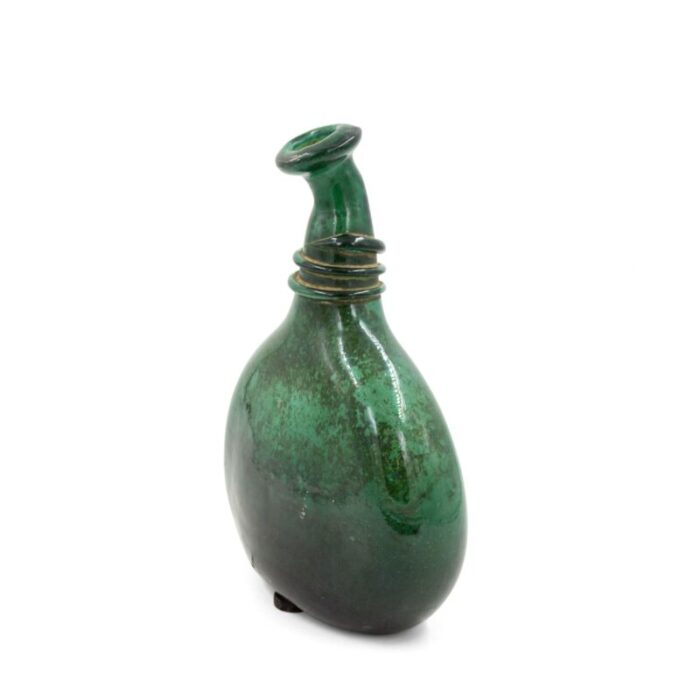 mid century italian murano blown glass flask 7189