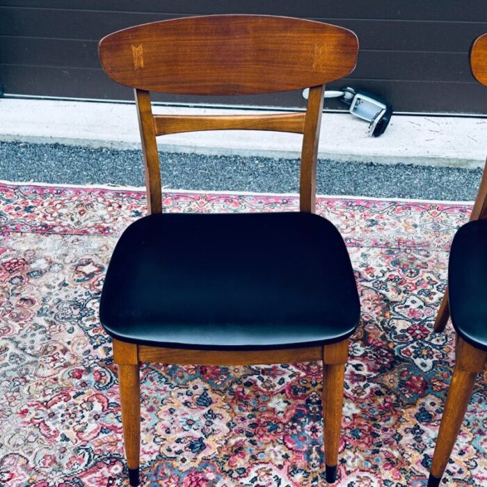 mid century modern lane acclaim dining side chairs a pair 3553