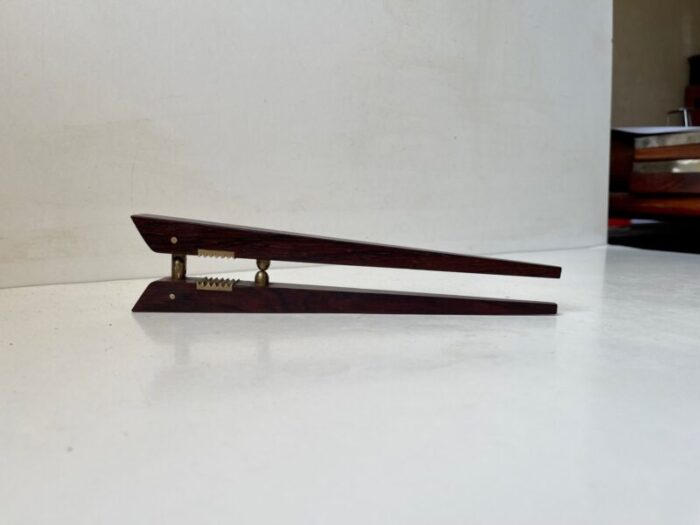 mid century nutcracker in rosewood and brass by poul knudsen 1960s 2