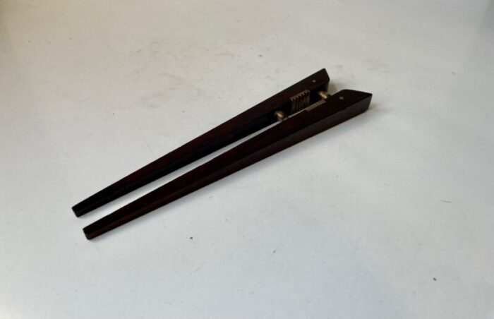 mid century nutcracker in rosewood and brass by poul knudsen 1960s 5