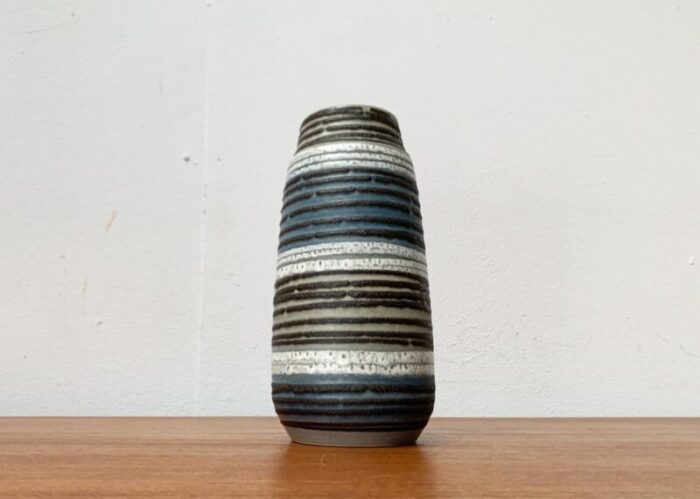 mid century west german pottery wgp fat lava vase from scheurich 1960s 1