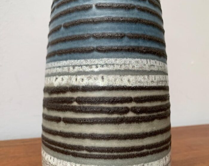 mid century west german pottery wgp fat lava vase from scheurich 1960s 12