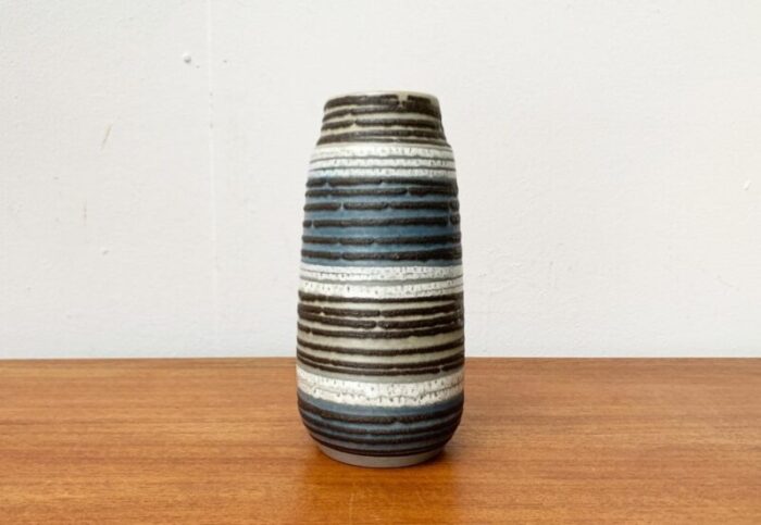 mid century west german pottery wgp fat lava vase from scheurich 1960s 16