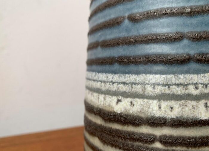 mid century west german pottery wgp fat lava vase from scheurich 1960s 3